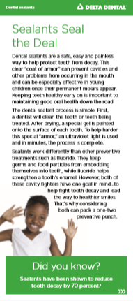 dental sealant information