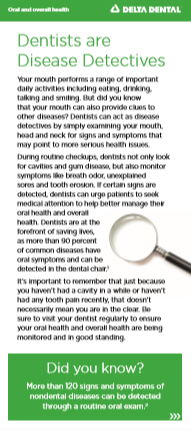 dentists finding nondental disease