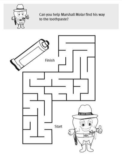 toothpaste maze activity