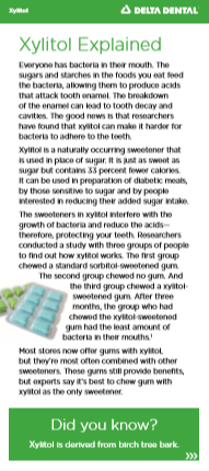 xylitol fact sheet
